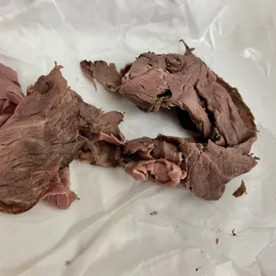 a half eaten roast