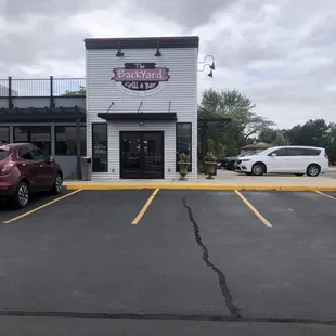 Front entry of restaurant.