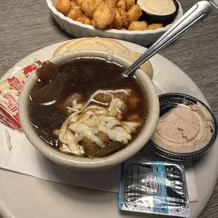 French Onion soup Cheese Curds