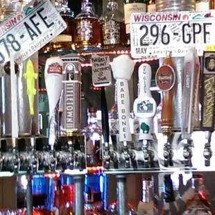 Close up of the taps.