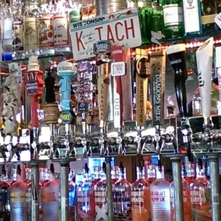 Close up of the taps.