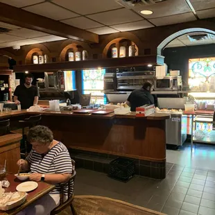 Inside view of first floor of restaurant