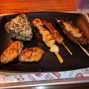 Chicken and steak sticks