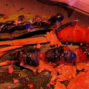 Cancerous overcooked meat!