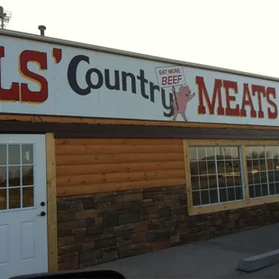 the front of the building