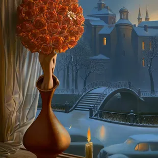 Daisy Games - Vladimir Kush - Kush Fine Art