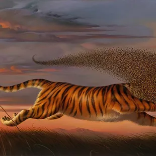 Beeing a Tiger by Vladimir Kush - Kush Fine Art