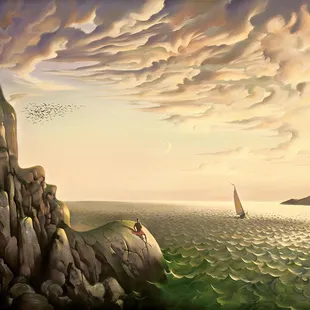 Bound for Distant Shores - Vladimir Kush - Kush Fine Art