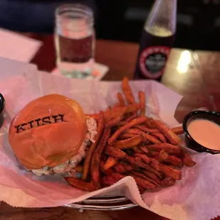 Angry Chef with Sweet Potato Fries