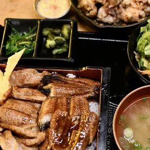 unagi/chicken teriyaki don