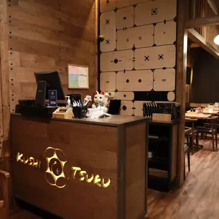 interior, sushi and sashimi