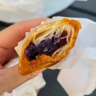 Ube with Macapuno Turon