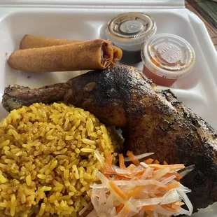 Chicken Inasal plate. ($10)