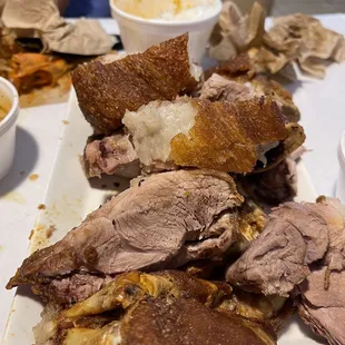 $25 bland rubber crispy pata. Zoom in and you see the meat is dry!