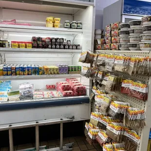 a grocery store filled with food