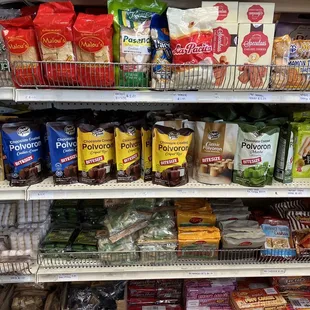 a variety of snacks on display