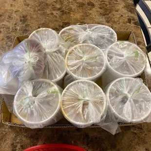 Cleared the buffet just before closing.