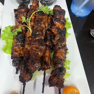 Chicken BBQ Skewers.