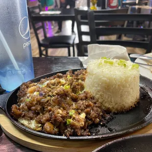 Sizzling Sisig plate