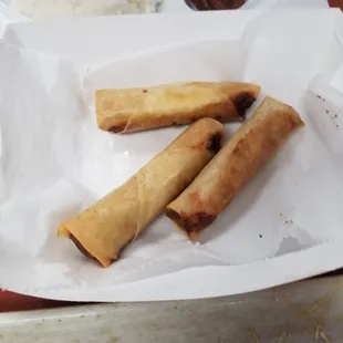 Lumpia. Very crispy and flavorful!