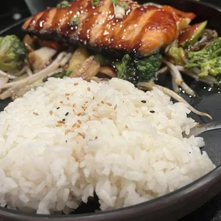 Salmon teriyaki