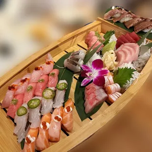 Sushi and sashimi