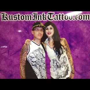 The famous and fabulous!  Kat Von D with Jeremy Anderson the great