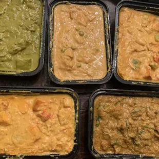 a variety of different types of food