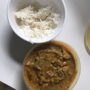 Chicken curry and rice.... on a Monday