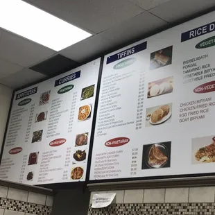 sushi and sashimi, menu