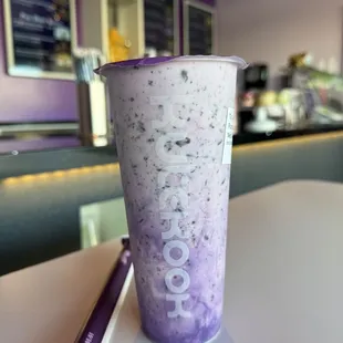 Purple rice yogurt drink