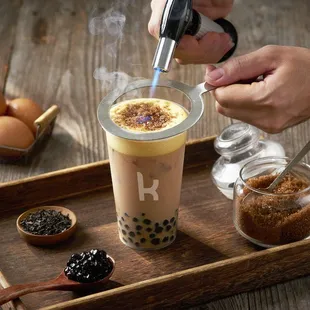 Egg Cream Earl Grey Milk Tea