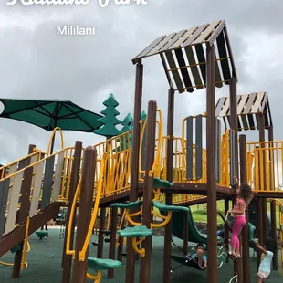 Super fun and big playground. My daughter and I have been going to different playgrounds and finding them. This is a pretty cool one.