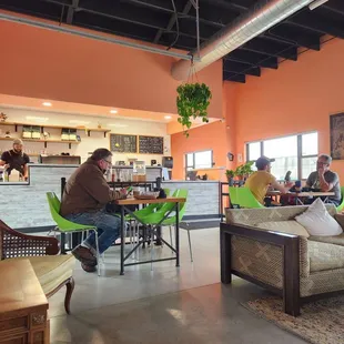 Main seating area and counter