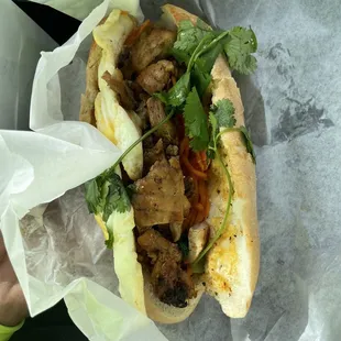 Grilled Chicken Banh Mi