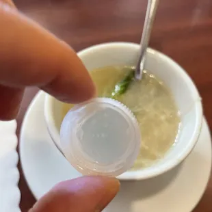 Found a bottle cap in my soup