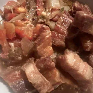 not what i ordered- it was suppose to be Crispy Binagoongan. Had sauce, no eggplant the bagoong is not even there.