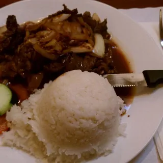 Beef Steak over Rice