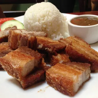 Lechon Kawali over Rice