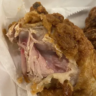 Raw chicken drumstick