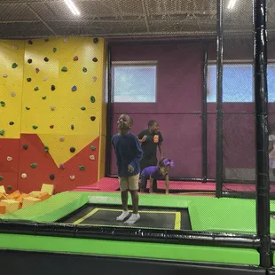 Trampoline and foam pits