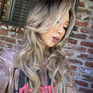 This is my favorite blonde and browns that I have ever got. She trimmed my hair here too