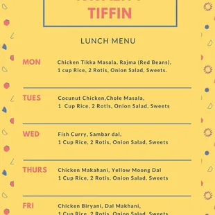 Non veg menu for December!! Only $10. Including Rotis and Rice!