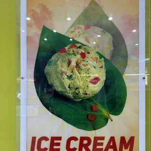 an ice cream poster