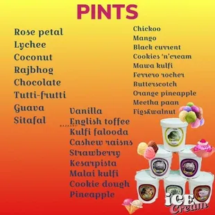 Pint Flavors