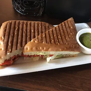 a sandwich on a plate