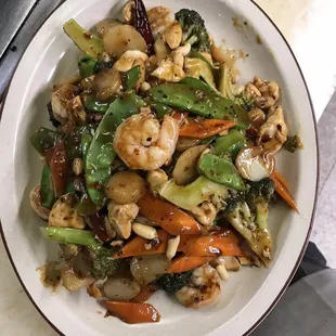 Snows with shrimp