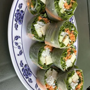 Fresh spring rolls.