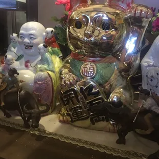 a group of figurines