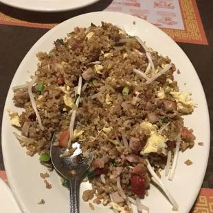 Pork fried rice was really good